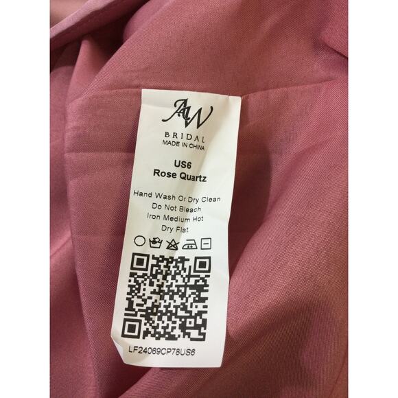 AW BRIDAL 6 S rose quartz Ritenuto wedding guest bridesmaid maxi dress NEW b157 - Picture 10 of 10